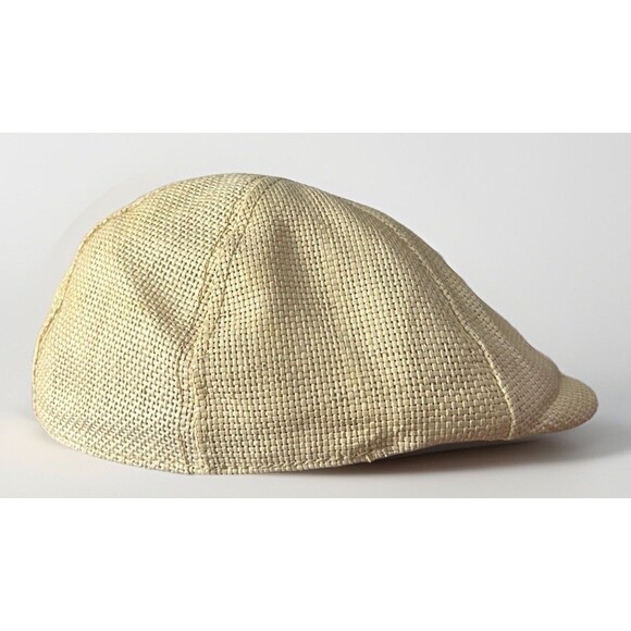 Ben Sherman Straw Newsboy Hat Cap Brown Tan Size Small Fitted - Picture 5 of 8